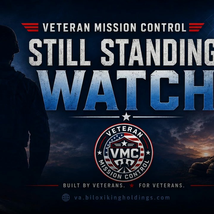 Still Standing Watch title artwork with the VMC emblem and the silhouette of a veteran.